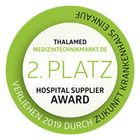 Auszeichnung 2. Platz Hospital Supplier Awards 2019 für Thalamed / Medizinio