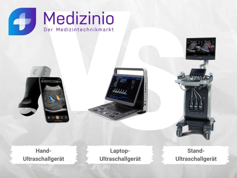 Ultraschallgeräte Arten: Handheld-, mobiles Laptop- und Standgerät