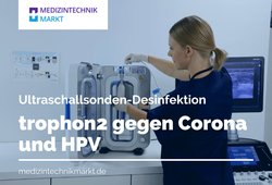 Ultraschallsonden-Desinfektion - trophon2 gegen Corona und HPV