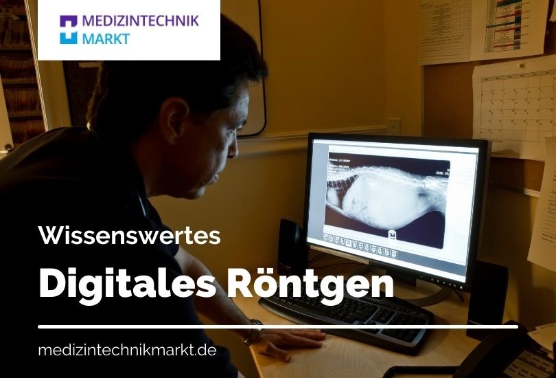 Digitales Röntgen-Bild wird am Computer befundet