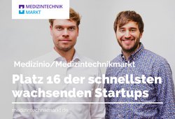 Medizinio auf Platz 16 der am schnellsten wachsenden Start-Ups