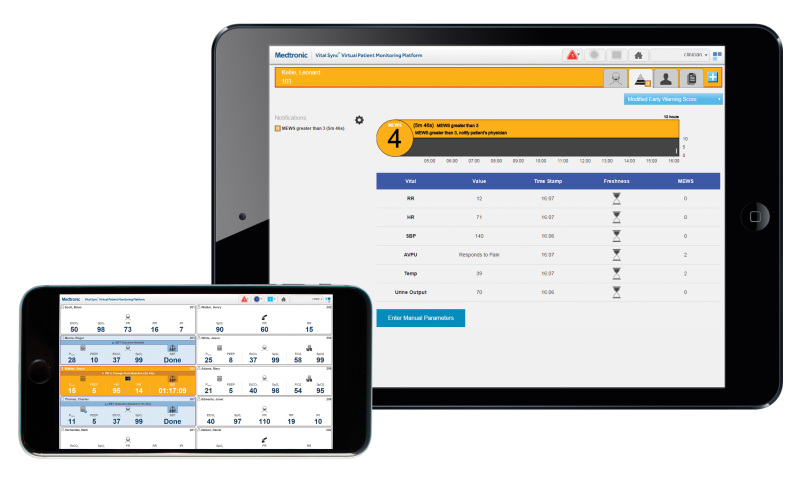 Medtronics virtuelle Patientenüberwachungsplattform Vital Sync 2.6